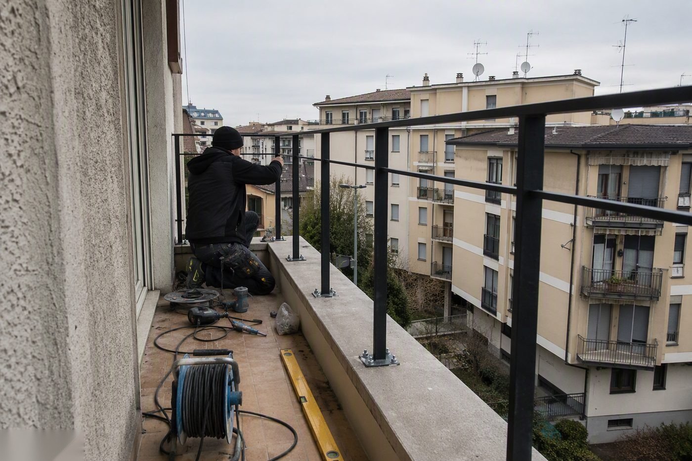 Ringhiere e Parapetti Balcone nel Gallaratese — intervento di Rifacimento Terrazzo Gallarate